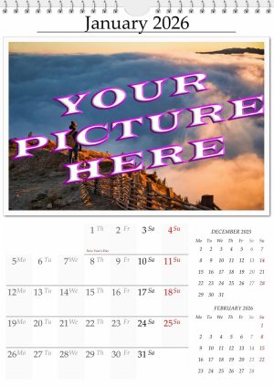 Personalised Wall Calendar - DESIGN 2b