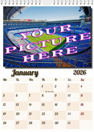 Personalised Wall Calendar - DESIGN 3a